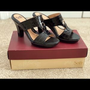 Sofft Patrice Leather Slides/Sandals